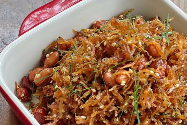 Cá bờm trắng rim kho lạc